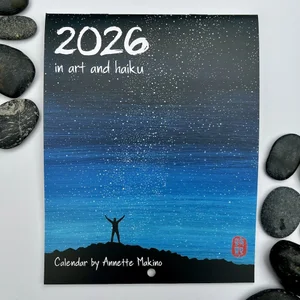SALE! 2026 mini-calendar of art and haiku - Japanese-inspired